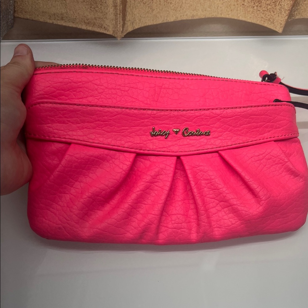 Juicy Couture Neon Pink Wristlet